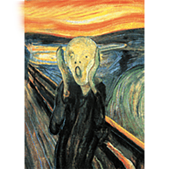 Edvard Munch - The Scream - 3D Lenticular Postcard Greeting Card