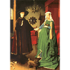 Jan Van Eyck - The Arnolfini Portrait - 3D Lenticular Postcard Greeting Card
