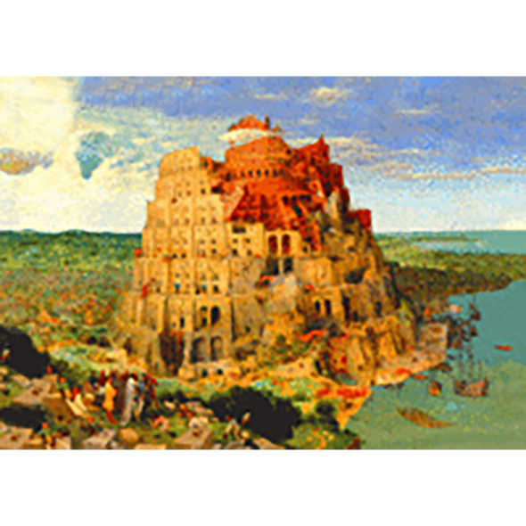 Pietet Bruegel - The Tower of Babel - 3D Lenticular Postcard Greeting Card
