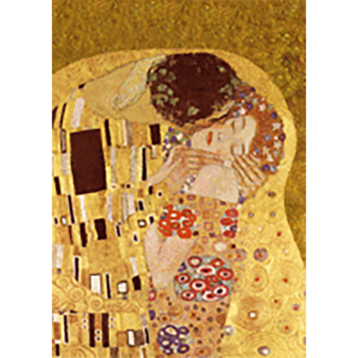 Gustav Klimt - The Kiss - 3D Lenticular Postcard Greeting Card