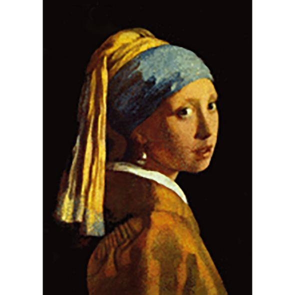 Jan Vermeer Girl with Pearl Earring - 3D Lenticular Postcard Greeting Card