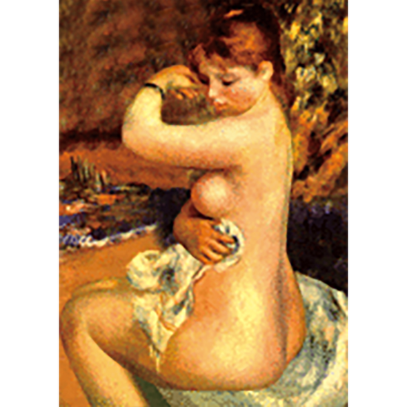 Pierre-Auguste Renoir - After the Bath - 3D Lenticular Postcard Greeting Card