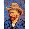 Van Gogh - Self Portrait - 3D Lenticular Postcard Greeting Card