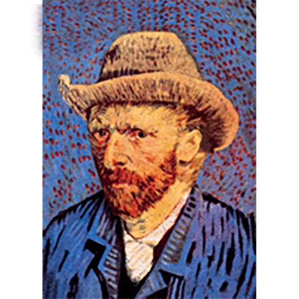 Van Gogh - Self Portrait - 3D Lenticular Postcard Greeting Card