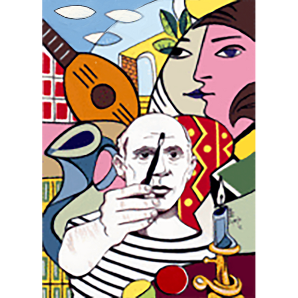 Juan Carlos Espejo - Picasso - 3D Lenticular Postcard Greeting Card