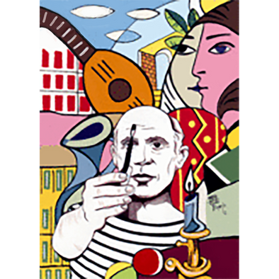 Juan Carlos Espejo - Picasso - 3D Lenticular Postcard Greeting Card