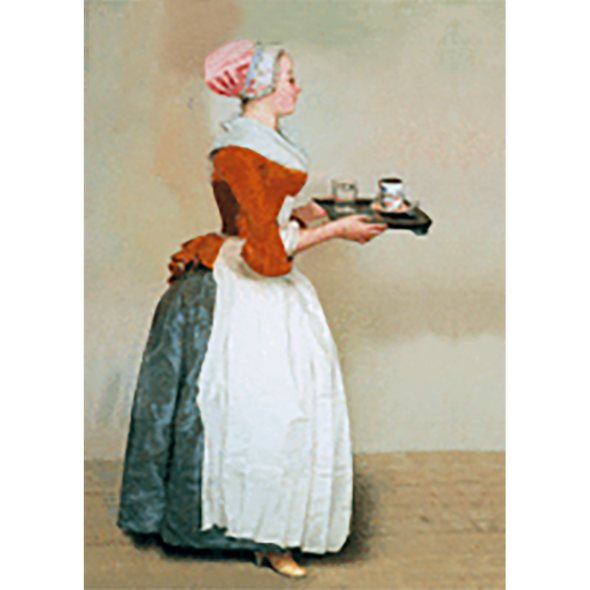 Jean-Etienne Liotard - Chocolate Girl - 3D Lenticular Postcard Greeting Card