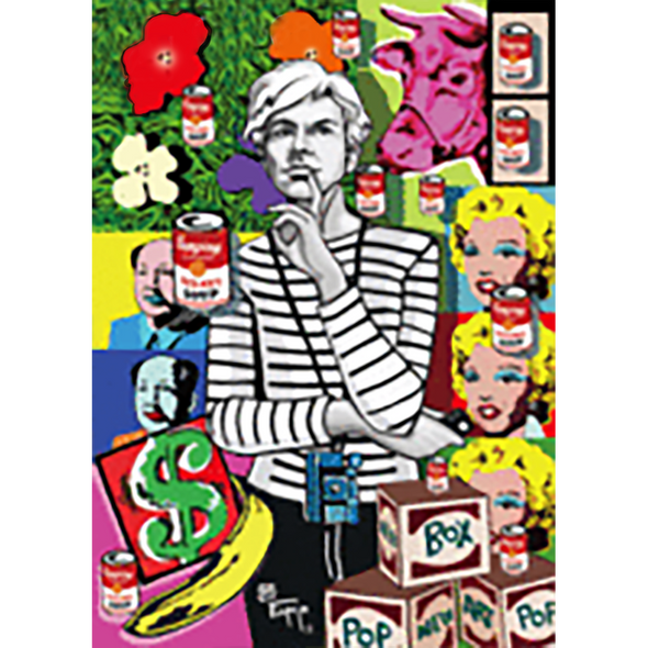 Juan Carlos Espejo - Andy Warhol - 3D Lenticular Postcard Greeting Card