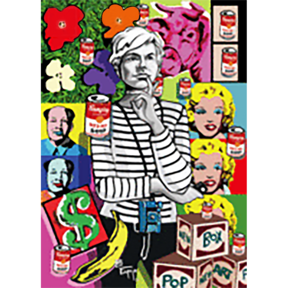 Juan Carlos Espejo - Andy Warhol - 3D Lenticular Postcard Greeting Card