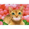 Smiling Cat - 3D Action Lenticular Postcard Greeting Card