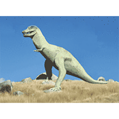 Tyrannosaurus Rex Dinosaur - Anatomy - 3D Action Lenticular Postcard Greeting Card