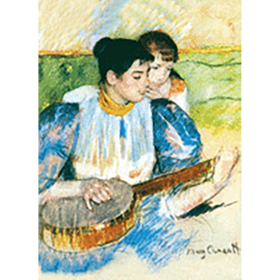 Mary Cassatt - Mother and Child & Banjo Lesson - 3D Action Lenticular Postcard Greeting Card