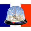 I Love Paris - SNOW GLOBE - 3D Action Lenticular Postcard Greeting Card