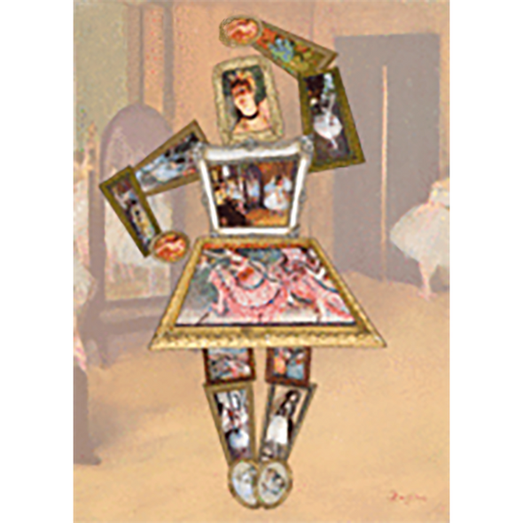 Edgar Degas - Ballerina - 3D Action Lenticular Postcard Greeting Card