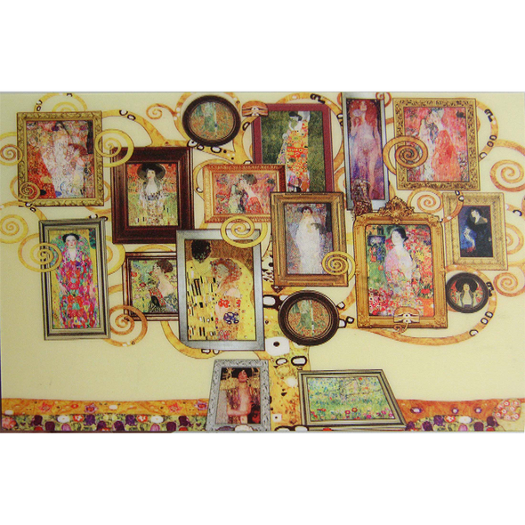 Gustav Klimt - Family Tree - 3D Action Lenticular Postcard Greeting Card