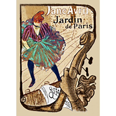 Henri de Toulouse-Lautrec - Jane Avril - 3D Action Lenticular Postcard Greeting Card