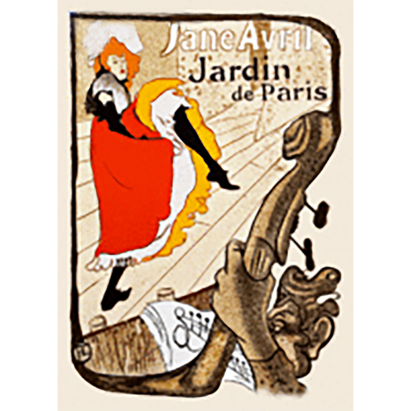 Henri de Toulouse-Lautrec - Jane Avril - 3D Action Lenticular Postcard Greeting Card