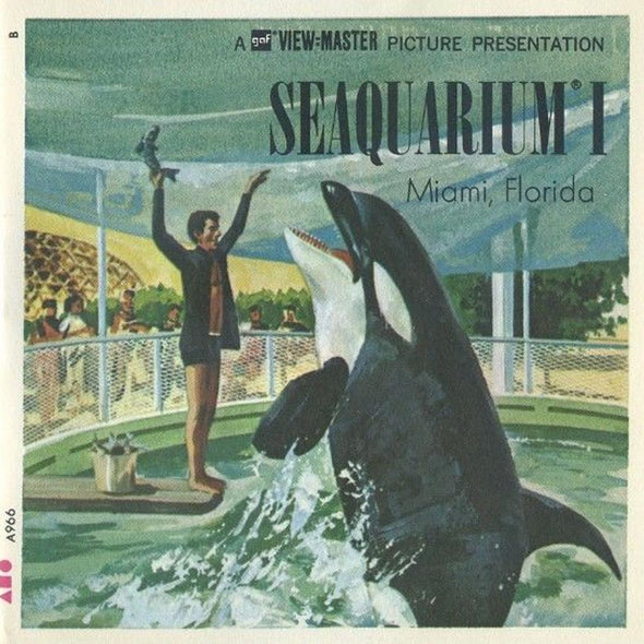 ViewMaster - Seaquarium - Miami, Florida  - A966 -  Vintage  3 Reel Packet - 1960s views