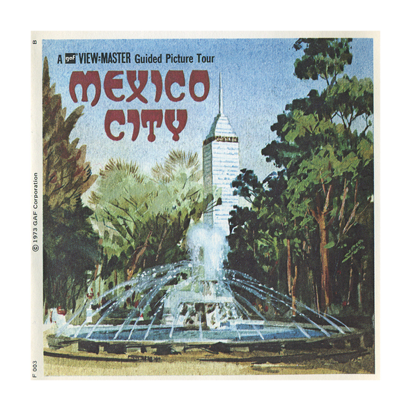 ViewMaster - Mexico City - F003 - Vintage - 3 Reel Packet - 1970s Views