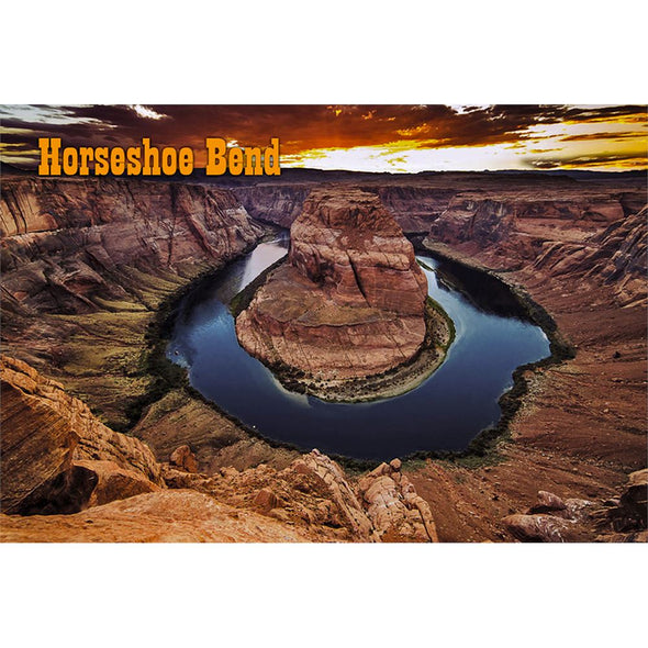 HORSESHOE BEND - 3D Magnet for Refrigerators, Whiteboards, and Lockers - NEW