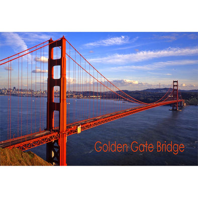 GOLDEN GATE BRIDGE - 2 Image 3D Magnet for Refrigerator, Whiteboard, Locker