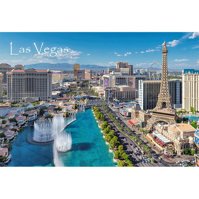 LAS VEGAS STRIP DAY & NIGHT - 2 Image 3D Flip Magnet for Refrigerators, Whiteboards, and Lockers - NEW