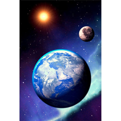 EARTH FROM SPACE - 3D Magnet for Refrigerator, Whiteboard, Locker