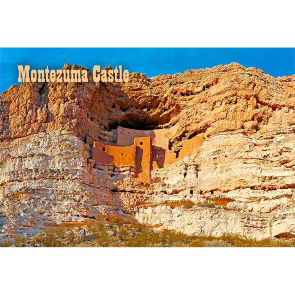 MONTEZUMA CASTLE - 2 Image 3D Magnet for Refrigerator, Whiteboard, Locker