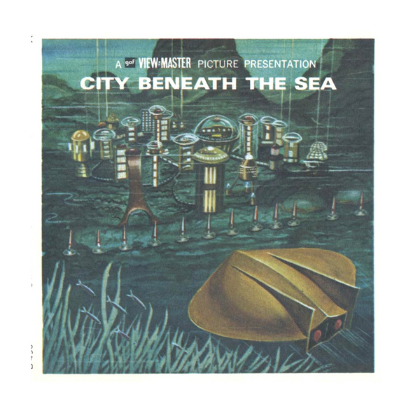ViewMaster - City Beneath the Sea - B496 -Vintage Classic - 3 Reel Packet - 1970s views