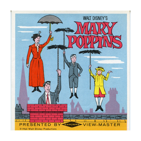 ViewMaster - Mary Poppins - Vintage Classic  - 3 Reel Packet - 1960s views - B376