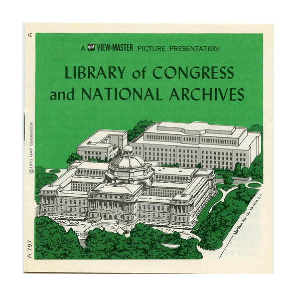 Library of Congress and National Archives - A797 - Vintage Classic View-Master 3 Reel Packet - 1970s views