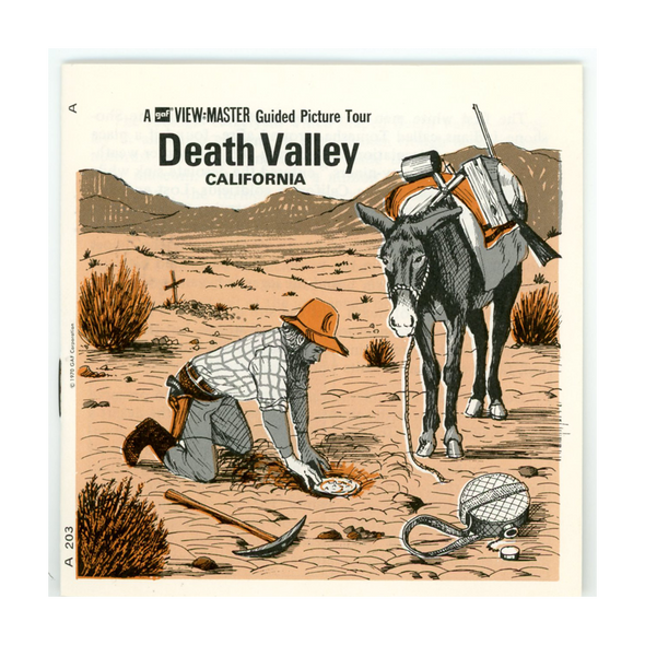 ViewMaster - Death Valley National Monument - A203 - Vintage  - 3 Reel Packet - 1970s views