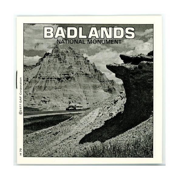 ViewMaster Badlands National Monument - H70 - Vintage - 3 Reel Packet - 1970s views