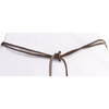 Black, Brown Organic TAGUA Bib Necklace, Single Strand- Mid-Century Modern - Le Collier - Artisan Elegant
