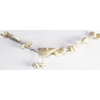 Bone Organic TAGUA Bib Necklace - Beads Chained, Mid-Century Modern - Marina - Artisan Elegant