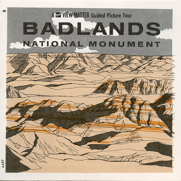 ViewMaster - Badlands National Monument - A489 - Vintage - 3 Reel Packet - 1960s views