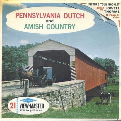 Pennsylvania Dutch and Amish Country -  Vintage Classic View-Master® - 3 Reel Packet - 1960s Views