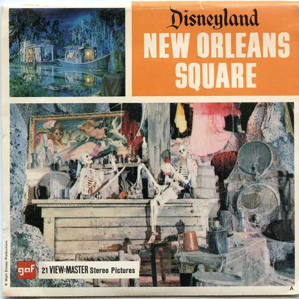 View Master - New Orleans Square -  Disneyland  - Vintage - 3 Reel Packet - 1960s views - A180