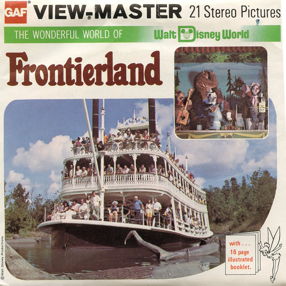 View Master - Frontierland - Walt Disney World - Vintage - 3 Reel