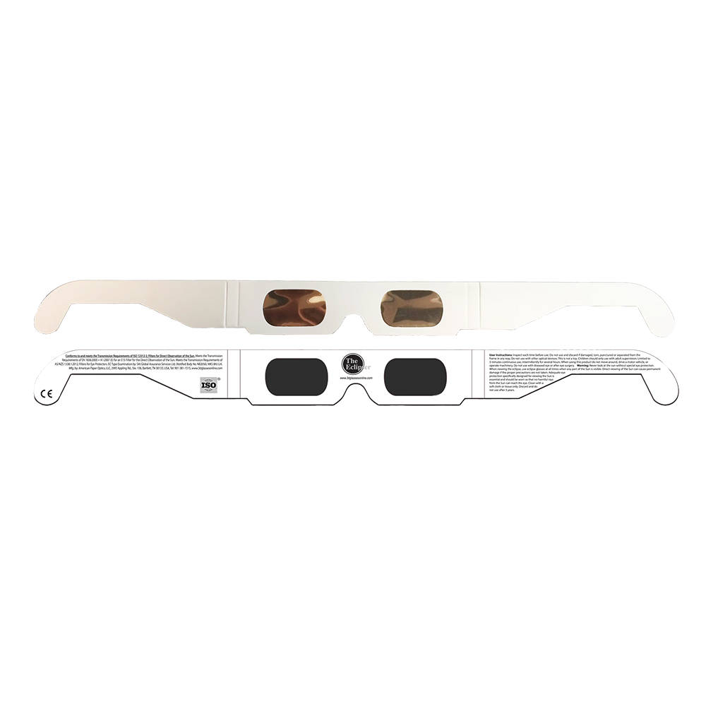 DECORATE YOUR OWN Solar Eclipse Glasses ISO Certified Safe Cardboard Unprinted White American Made NEW