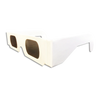 DECORATE YOUR OWN - Solar Eclipse Glasses - ISO Certified Safe - Cardboard Unprinted White - American Made - NEW