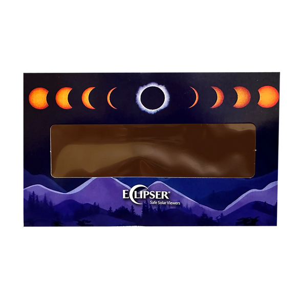 Hand-Held Solar Eclipse Viewer - ISO Certified Safe - Cardboard ('Purple Galaxy') - NEW