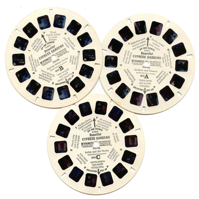 Beautiful Cypress Gardens - View-Master 3 Reels Only - vintage - (PNJ-A961-G)