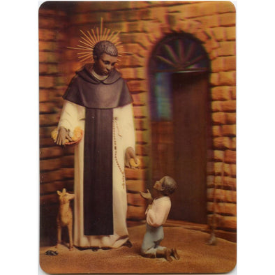 Francis of Assissi - Large Size Vintage 3D Lenticular Postcard