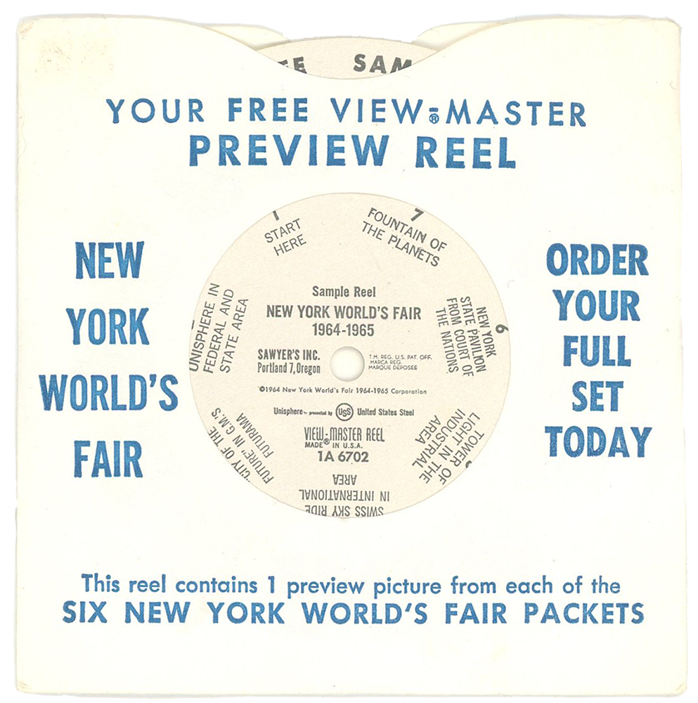 New York World's Fair Preview Reel with Sleeve - Vintage View-Master R –  worldwideslides