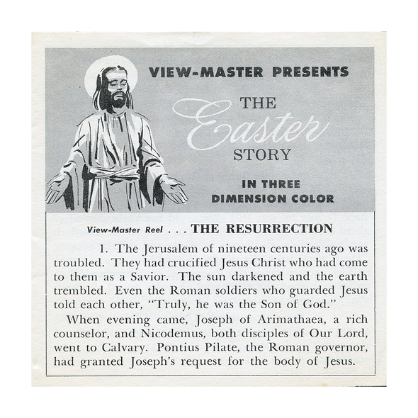 Easter Story - B880 - Vintage Classic View-Master - 3 Reel Packet - 1950's