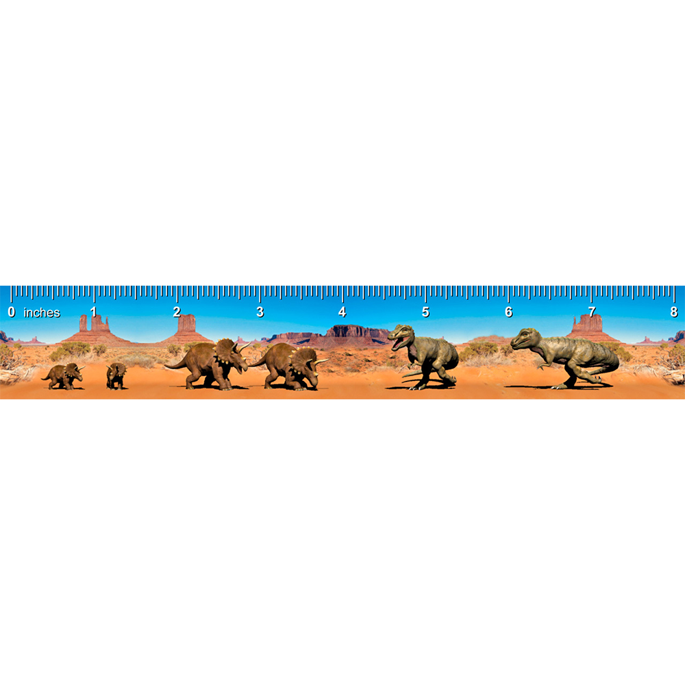 Triceratops and Tyrannosaurus Rex - 3D Lenticular Bookmark Ruler ...