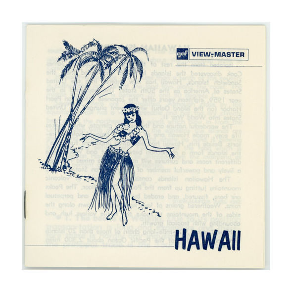 ViewMaster - Hawaiian Islands - A125 - Vintage - 3 Reel Packet - 1960s views
