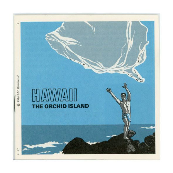 ViewMaster - Hawaii - the Orchid Island - A127 - Vintage  - 3 Reel Packet 1970s Views
