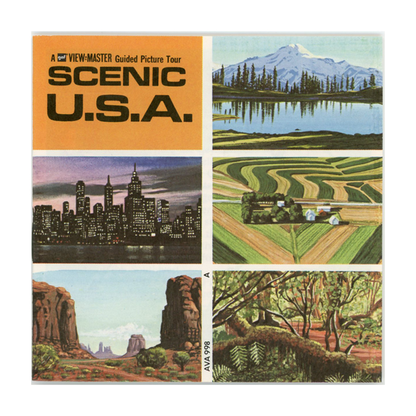 ViewMaster - Scenic U.S.A -A996 - Vintage - 3 Reel Packet - 1970s Views - A996